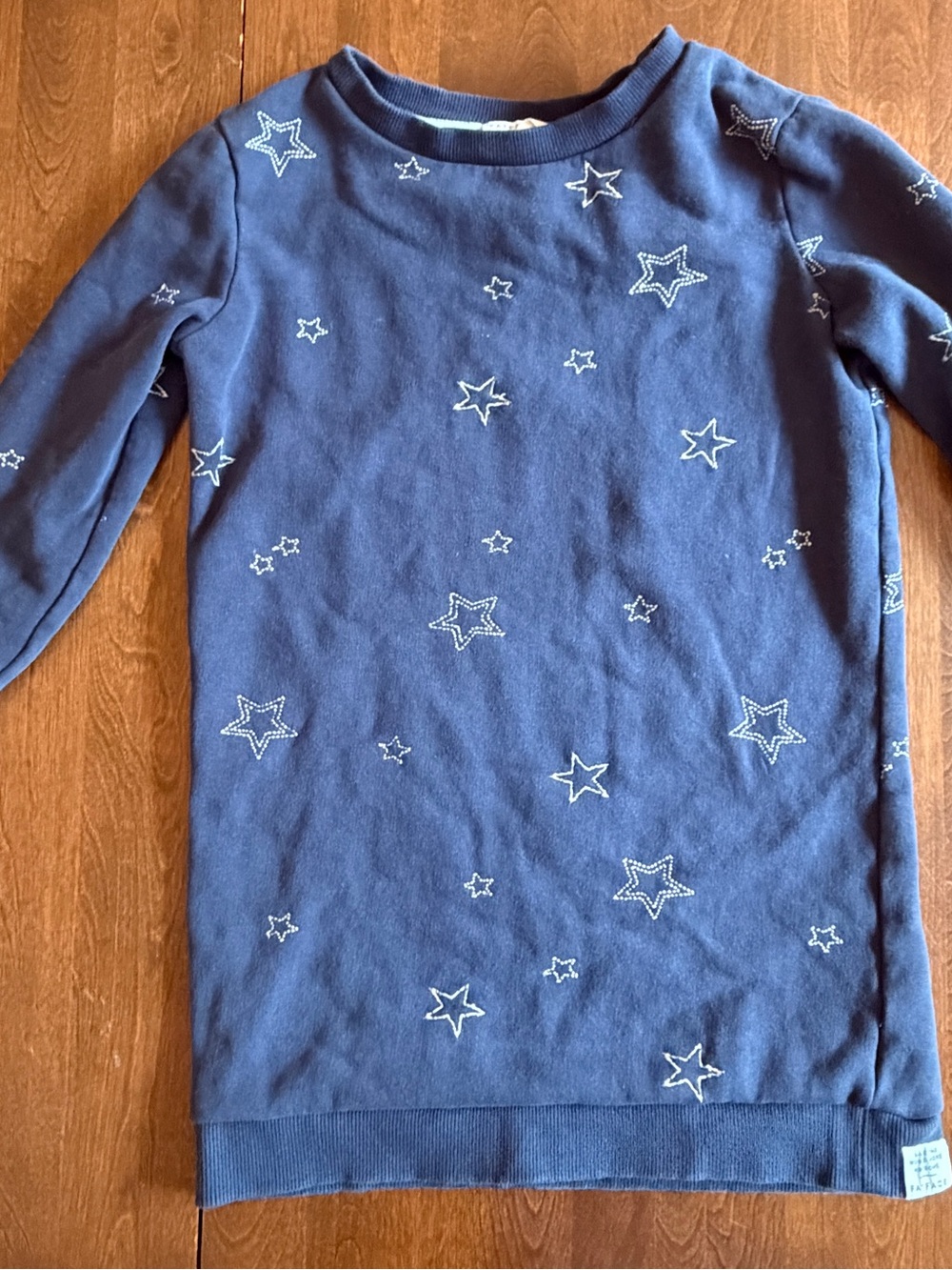 FatFace Sweatshirt Crewneck Navy Stars Size 7/8 Kids Unisex Fat Face Youth